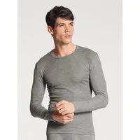 CALIDA Langarmshirt Wool & Silk wärmend, atmungsaktiv, Feinripp, Rundhals, weich