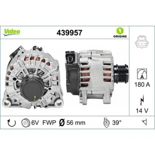 Valeo Lichtmaschine 180A Ford Galaxy Mondeo S-Max 2,0 439957