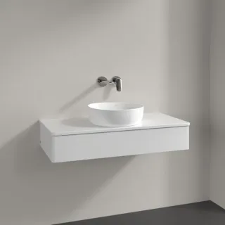 Villeroy und Boch Antao Waschtisch-Unterschrank K09010GF 100x19x50cm, Waschbeckenplattenfarbe Lack, glossy white lacquer