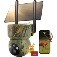 TWUFY Wildkamera 4G LTE Wildkamera Solar 2K Live Übertragung Wildkamera (Perfekt für Bereiche außerhalb der Wifi-Reichweite oder abgelegene Orte: Bauernhöfe, Baustellen, Einfahrten, Docks, Weiden, Ställe, Lagerhäuser, Wohnmobile., mit Handyübertragun