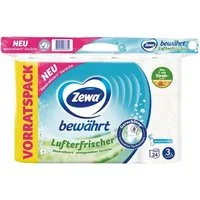 ZEWA Toilettenpapier Lufterfrischer, 3-lagig, 24 Rollen, Papier mit Strohanteil, 150 Blatt/Rolle