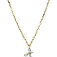 Pandora Kette mit Anhänger 364267C01-45, Damen- Schmetterling Goldfarben
