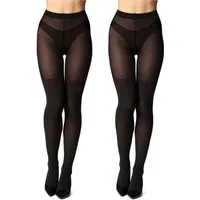 Bellivalini Strumpfhose 2er Pack Damen Strumpfhose aus Baumwolle BLV-1116 (1 St)