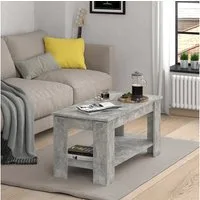 Vicco Couchtisch Lorenz, Beton, 100 x 50 cm mit Liftfunktion (1-St), Kippbar
