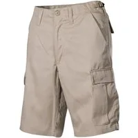 MFH Outdoorhose US Bermuda, BDU, khaki, mit Seitentaschen