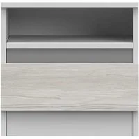 Deine Möbel 24 Nachttisch HEAVEN Nachtkommode 40/42/36 cm (B/H/T) (Kompakter Nachttisch mit Schublade & offenem Fach – ideal für Schlafzimmer oder Gästezimmer., 2-St., kombinierbar mit Betten, Kommoden und Kleiderschränken), HEAVEN-Kollektion