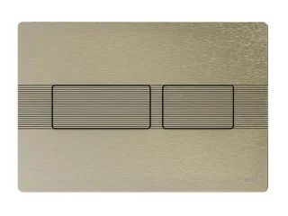 Tece solid WC-Betätigungsplatte, Nickel gebürstet mit Linienstruktur, 9240437 9240437
