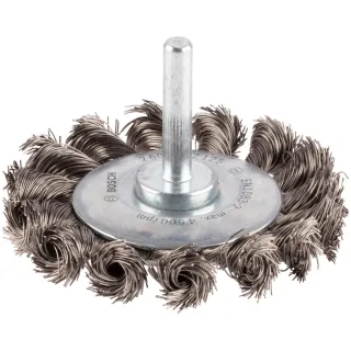 Bosch PRO Scheibenbürste, gezopft, rostfrei, 70 mm, 4500 U/ min - 2608622125
