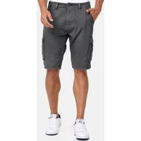 Indicode Cargoshorts Herren Monroe Cargo Cargo Shorts Herrenshorts mit 6 Taschen inkl. Gürtel