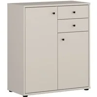 FORTE Kommode Tempra, Kommode, 2 Türen, 2 Schubkästen, viel Stauraum, B/H/T 73,7/85,5/34,8 cm