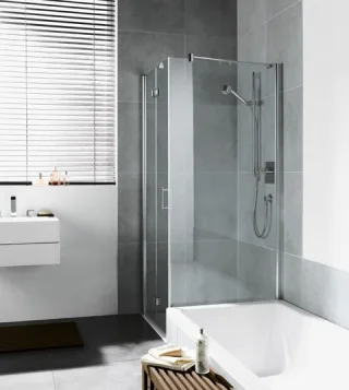 Kermi Seitenwand Diga TVD 0800x1750, silber hochglanz, ESG Opaco, DITVD08017VUK DITVD08017VUK