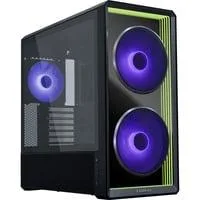 LANCOOL 217 Infinity , Tower-Gehäuse schwarz, Frontplatte aus Tempered Glass