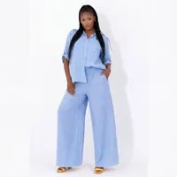 YC Fashion & Style Leinenhose mit hohem Smokbund – bequem & stylisch aus Leinen Basic