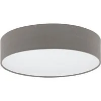 EGLO LED Deckenleuchte Deckenlampe Anadia, Lampe aus Stoff, Ø38cm, Textilschirm, ohne Leuchtmittel, Stahl und Textil, Wohnzimmerlampe, Schlafzimmerlampe, Stoffschirm