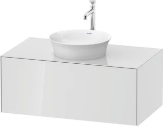 Duravit White Tulip Konsolenwaschtischunterbau wandhängend Weiß Hochglanz 1000x550x408 mm - WT497608 WT497608585