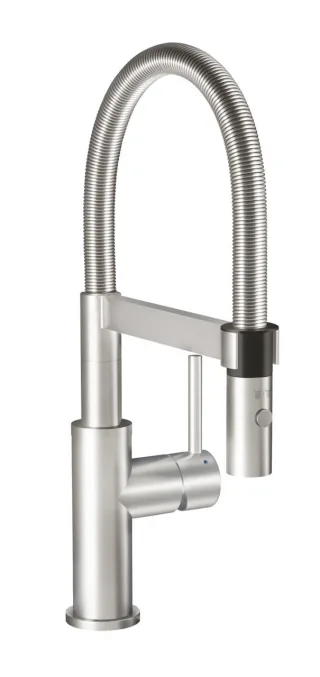 Villeroy & Boch Küchenarmatur Steel Expert Compact 70x185mm aus Edelstahl Edelstahl massiv, 927300LC 927300LC