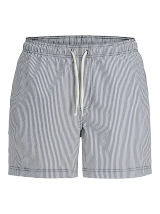 JACK&JONES - JPSTMAUI OCEAN SEERSUCKER SWIM SHORTS LN Navy Blazer - Gr. - XL