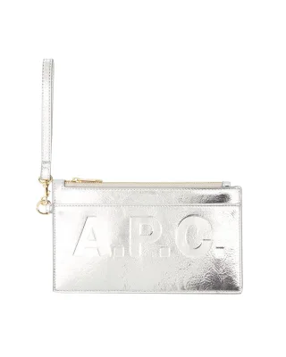 Market Clutch - A.P.C. - Synthetik - Silber
