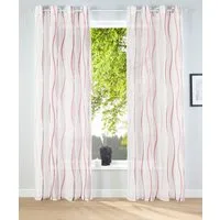 OTTO home Gardine Dimona (2 St), Ösen, transparent, Voile, 2-er Set, transparent, Voile, Polyester, Wellen