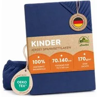 leevitex® Spannbettlaken in verschiedenen Größen und Farben, Jersey aus 100% Baumwolle, Jersey, Gummizug: rundum, (1 Stück), für Kinder- & Standardmatratzen, OEKO-TEX® STANDARD 100 zertifiziert