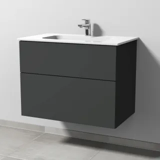 Sanipa 3way Keramik-Set Keramik-Waschtisch und Unterbau (SP480) SP4801B