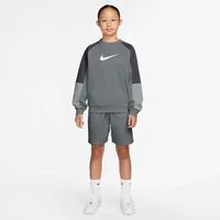 Nike Sportswear Trainingsanzug K NSW SHORTS TRACKSUIT CREW (2-tlg), mit innen angerautem Strickmaterial, schweißableitend