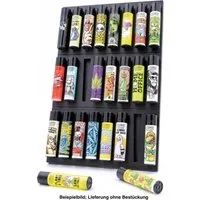 CLIPPER Vitrine Sammelboard für 8 oder 24 Clipper Feuerzeuge Aufsteller / Wandmontage (24-St)