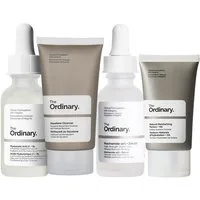 The Ordinary Gesichtspflege-Set Hyaluronic Acid, Niacinamide, Natural Moisturizing, Squalane Cleanser, 4-tlg.