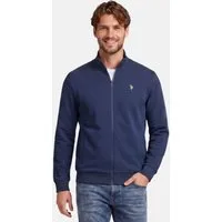 U.S. Polo Assn. Sweatjacke USTheoo – Herren Zip-Jacke mit Stehkragen und Logo-Stickerei Baumwoll-Polyester-Mix, weich, formstabil und mit Eingrifftaschen