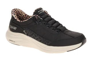 Skechers CONTOUR FOAM 150419 BLK schwarz - sportliche Slipper f?r Damen