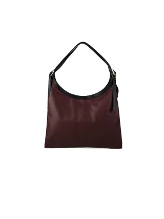 Giulia Monti Tote Bag Burgunder Schwarz
