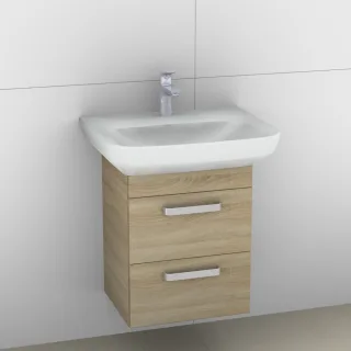 Artiqua 414 Waschtischunterschrank für Sentique 514360 Castello Eiche quer NB, 414-WU2L-V11-7136-426 414-WU2L-V11-7136-426