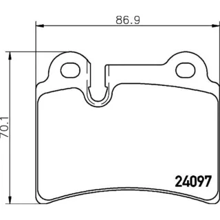 Hella Bremsbel?ge hinten VW Touareg 8DB355011-861