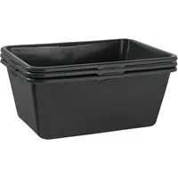 BURI Mörtelkübel 3x Mörtelkasten 90 Liter Mörtelwanne 80x60cm Mörtelkübel extra robust, (3-tlg)