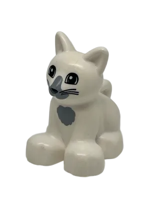 LEGO Duplo Katze weiß Baby-Kätzchen Tier Figur