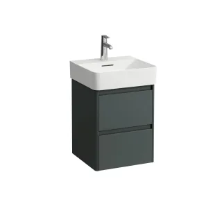 LAUFEN Waschtischunterschrank BASE 2.0 400x422x515 2 Schubl m. Griffmulde f.WT H815281 verkehrsgrau, H4113521082661