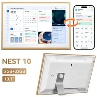 blackview Nest 10 10,1" Kalender Digitaler Bilderrahmen mit WiFi-Fotoübertragung Tablet (32 GB, Weihnachtsgeschenk für die Familie)