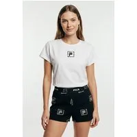 Fila Shorty WOMAN JERSEY PYJAMAS (2 tlg) mit auffälligem Logodruck, Rundhalsausschnitt