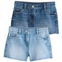 Next Shorts Ausgefranste Shorts, 2er-Pack (2-tlg)