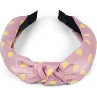 styleBREAKER Haarband, 1-tlg., Haarreif gepunktet mit Knoten Rockabilly