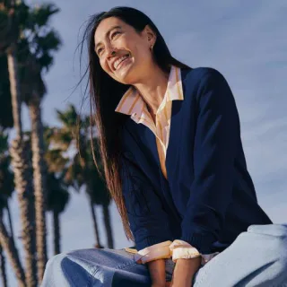 Relaxter V-Cardigan DRIFTER für Damen in Petite-Größe, Damen, size: petite, Rot, Baumwolle, by Lands' End
