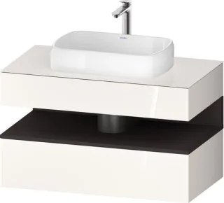 Duravit Qatego Konsolenwaschtischunterbau wandhängend Weiß Hochglanz 1000x550x600 mm - QA47310802200 QA4731080220010