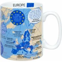 Könitz Becher Wissensbecher Europe English, Porzellan