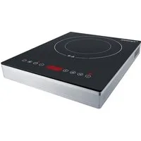 Steba Elektro-Kochfeld, Glaskeramik-Kochfeld, 2000W, Touch Control, Timer, silber, schwarz