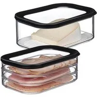 Mepal Frischhaltedose Modula Frischhaltedosen Wurst und Käse 2er Set, Kunststoff, (2-tlg)