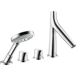 Axor Starck Organic Wannen Thermostat 12425000 4 Loch, für Wannenrandmontage, chrom