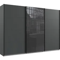Wimex Schwebetürenschrank Norderstedt INKLUSIVE 2 Stoffboxen und 2 zusätzliche Einlegeböden, mit Glastür
