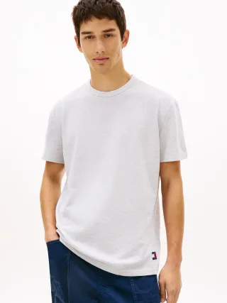 Tommy Jeans (PVH Group) - TJM REG WAFFLE SS TEE Ice Grey Heather - Gr. - L
