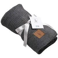 Babydecke Baby Strickdecke, Babydecke, Weich & Atmungsaktiv, 80x100cm, Grau, Little Dedi