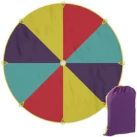 relaxdays Spielzeug-Gartenset Schwungtuch Ø 350 cm, (1-tlg)